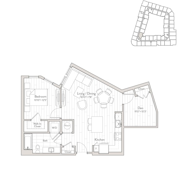 Floor Plans of Westmont Apartments in Arlington, VA